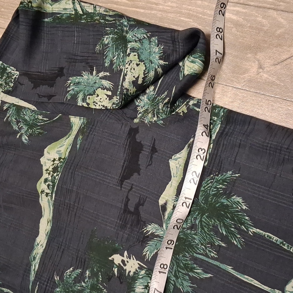 Mens Tommy Bahama 100% Silk Palm Trees Button Down Top Shirt‎ - Picture 4 of 6